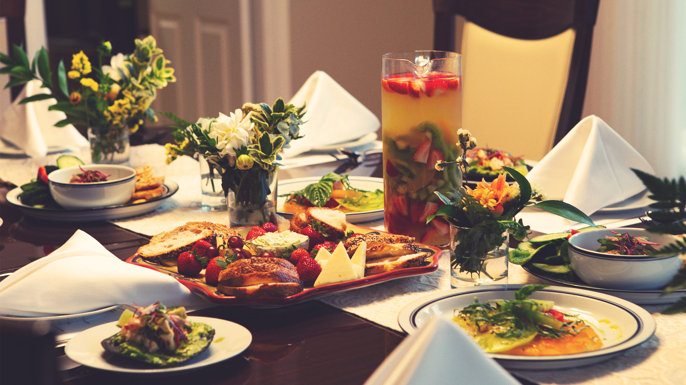 Photo of food on table