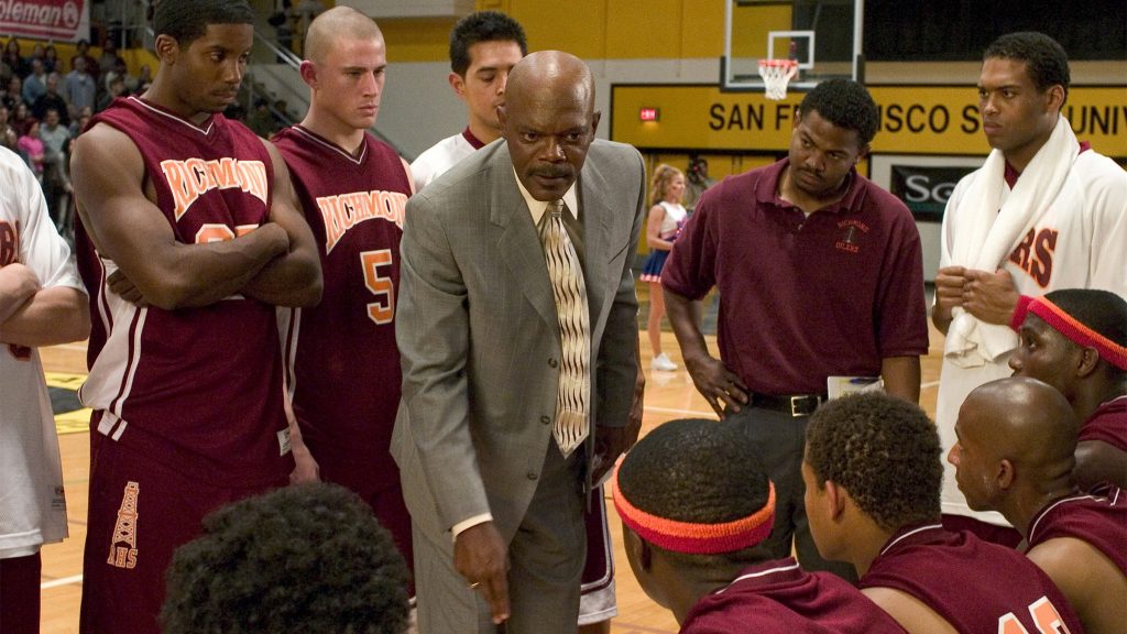 Samuel L. Jackson stars as a controversial high school basketball coach in “Coach Carter”