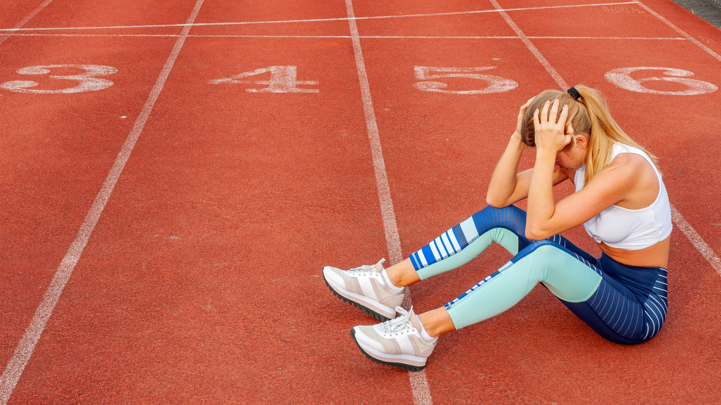 Woman on Race Track