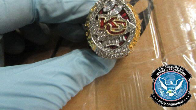 Fake MLB, NBA, Super Bowl rings, including Chiefs rings, seized by